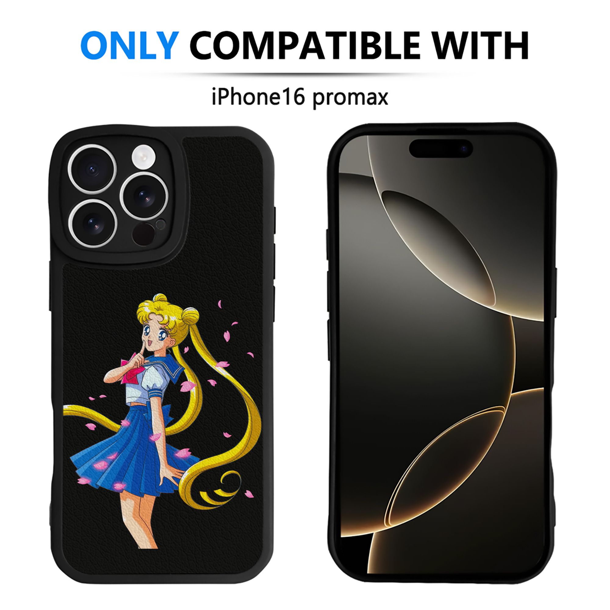 （画像用） 美少女戦士セーラームーン 愛野 美奈子 あいの みなこ Sailor Moon Aino Minako 【iPhone 16シリーズ対応】シリコンスマホケース（レザー調） 材質：シリコン